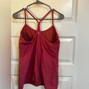 Lululemon Pink Strappy Tank Top
